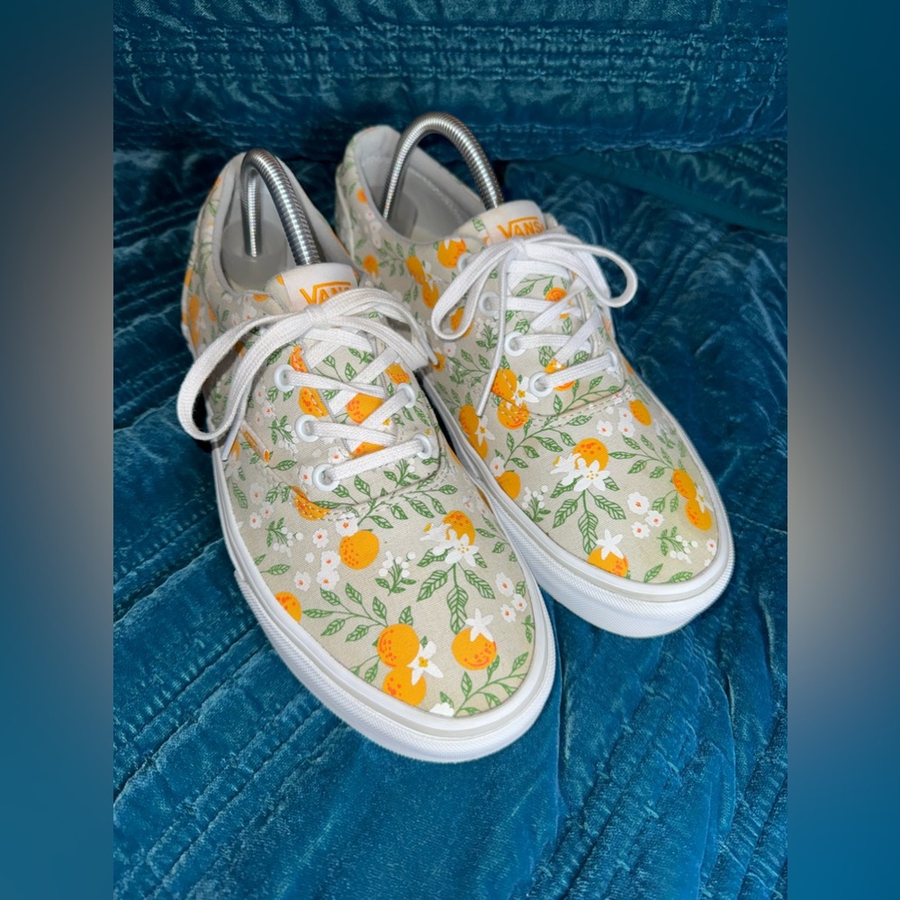 Vans Doheny Women’s Skate Shoes Size 10 Citrus Floral Used Condition See Pics
